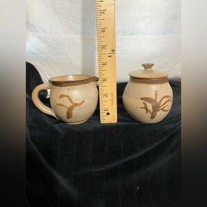 Handcrafted Ceramic Mug and Sugar Bowl Set